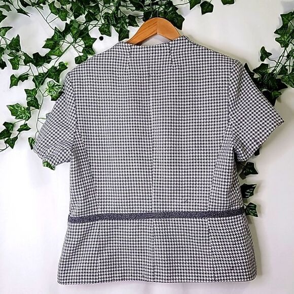 John Meyer Collection. Gray Hounds Tooth Blazer. Size 14. EUC - Picture 3 of 9